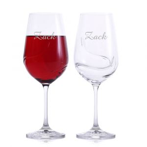 Crystalize Personalized Crystal 4 Piece White Wine