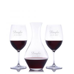 Personalized Riedel Crystal Glasses- great Wedding gift